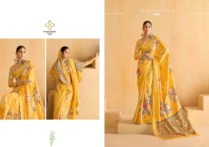 Alice By Shubh Shree Tusser Silk Designer Sarees Wholesalers In Delhi